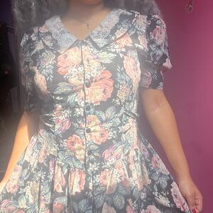 Floral Victorian Dress